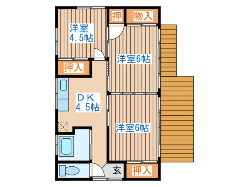 間取図 水沼方貸家５号棟