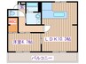テレパレス榴ヶ岡1号棟 1LDKの間取り