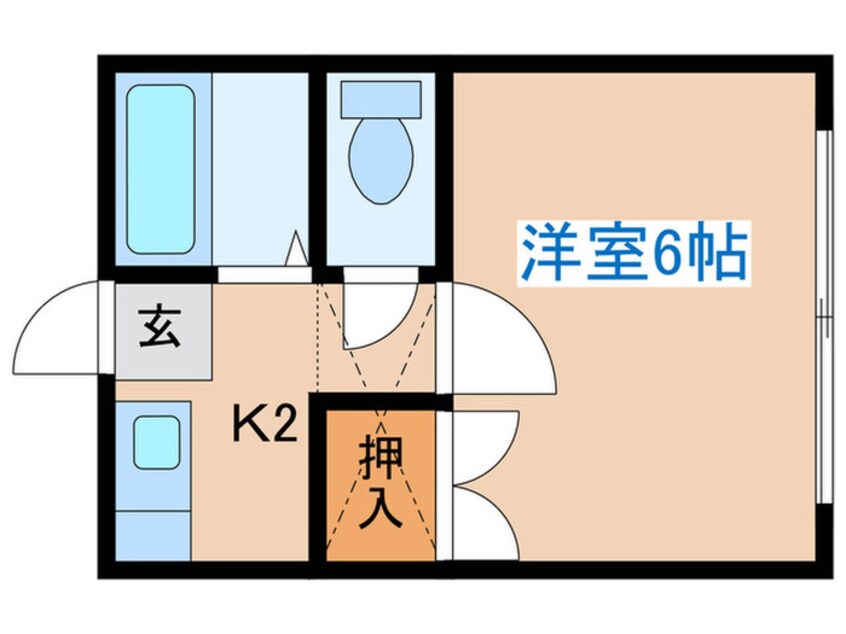 間取図 川内Aハイム