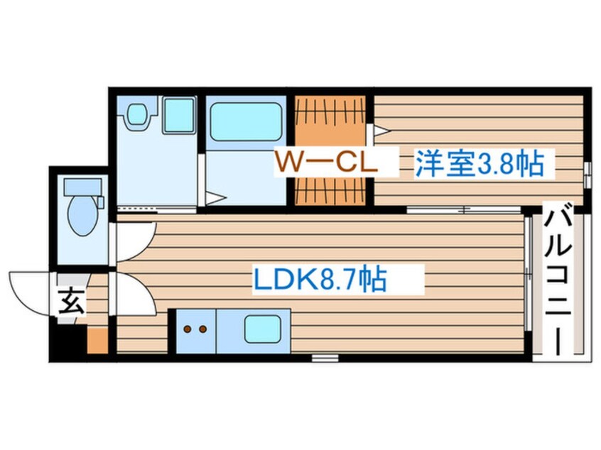 間取図 ルミナス長町8B