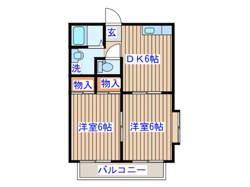 間取図 ル・ベ－ル中山