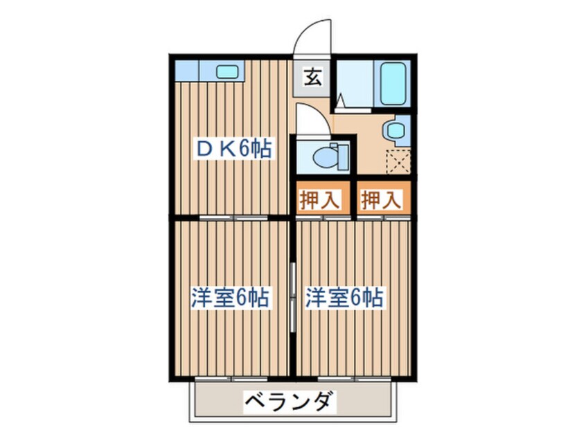 間取図 ル・ベ－ル中山