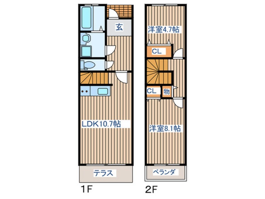 間取図 タウンハウス白萩