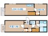 タウンハウス白萩 2LDKの間取り