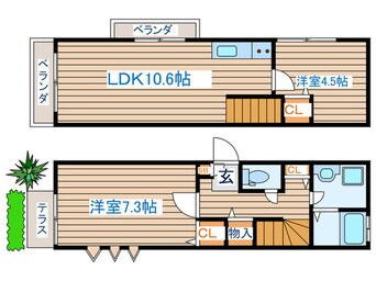 間取図 タウンハウス白萩