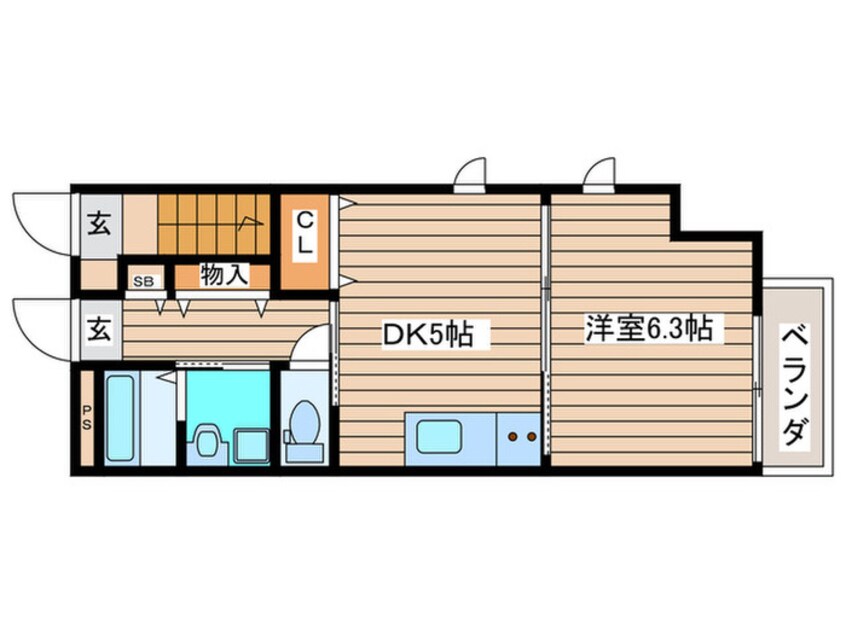 間取図 グランディオ北仙台Ⅱ