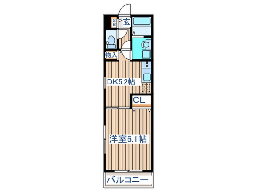 間取図 グランディオ北仙台Ⅰ