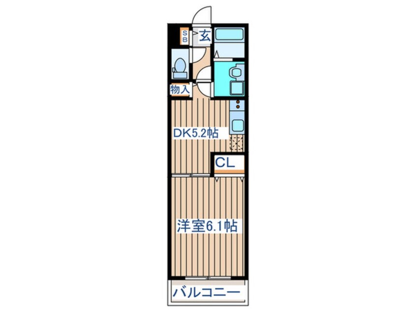 間取図 グランディオ北仙台Ⅰ