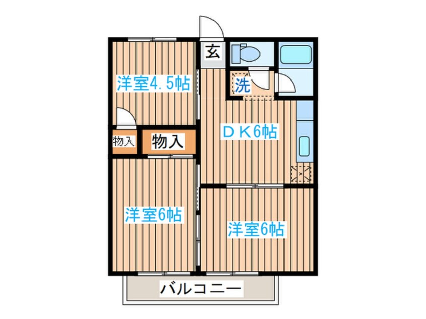 間取図 サンハイツB