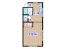 渡智アパ－ト 1Kの間取り