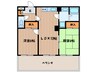 広瀬北ビル 2LDKの間取り