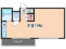上幟町ビル 1Rの間取り