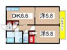 スバッツイオ 2DKの間取り