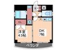 ステ－ジＴ４ 1DKの間取り