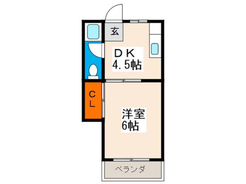 間取図 コーポラスマツモト