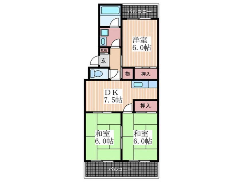 間取図 カノープス井口台