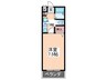 アイビル 1Kの間取り