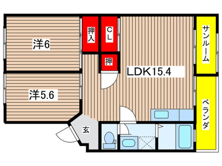 間取図 カルチェ堀田