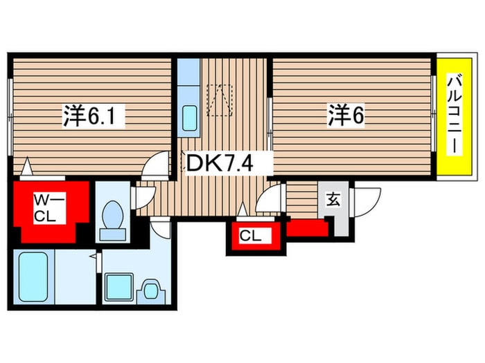 間取り図 サンヴィレッジ宝谷