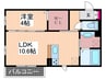 フォレストギオン 1LDKの間取り