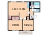 ひまわりＢ棟 2LDKの間取り