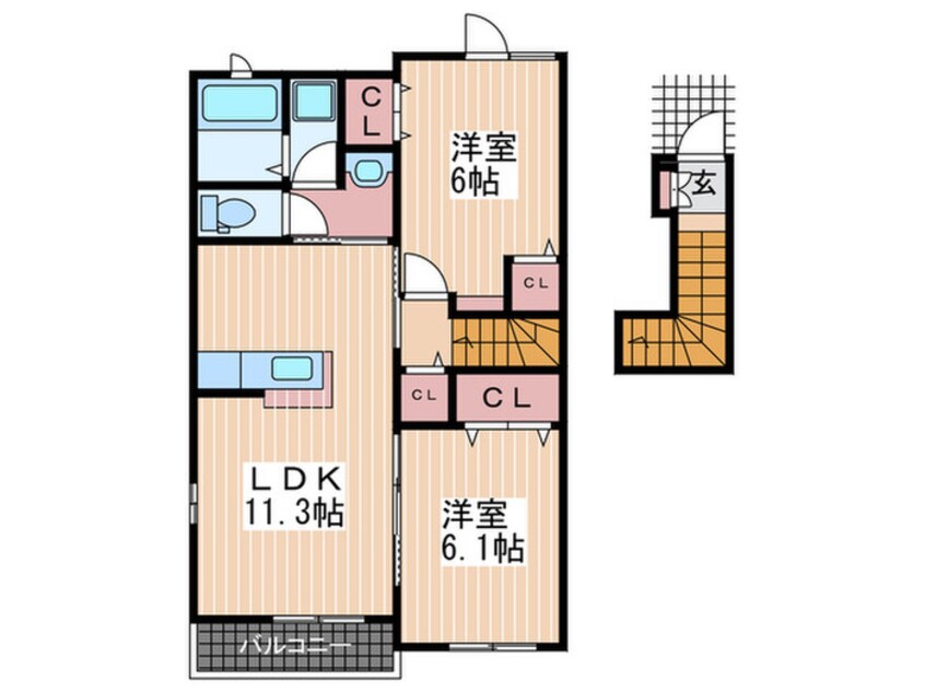 間取図 プリザ－ブⅡ