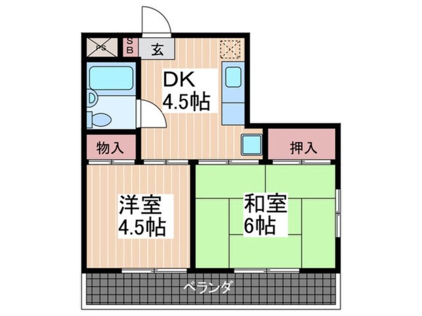 間取図 ハイネス江波