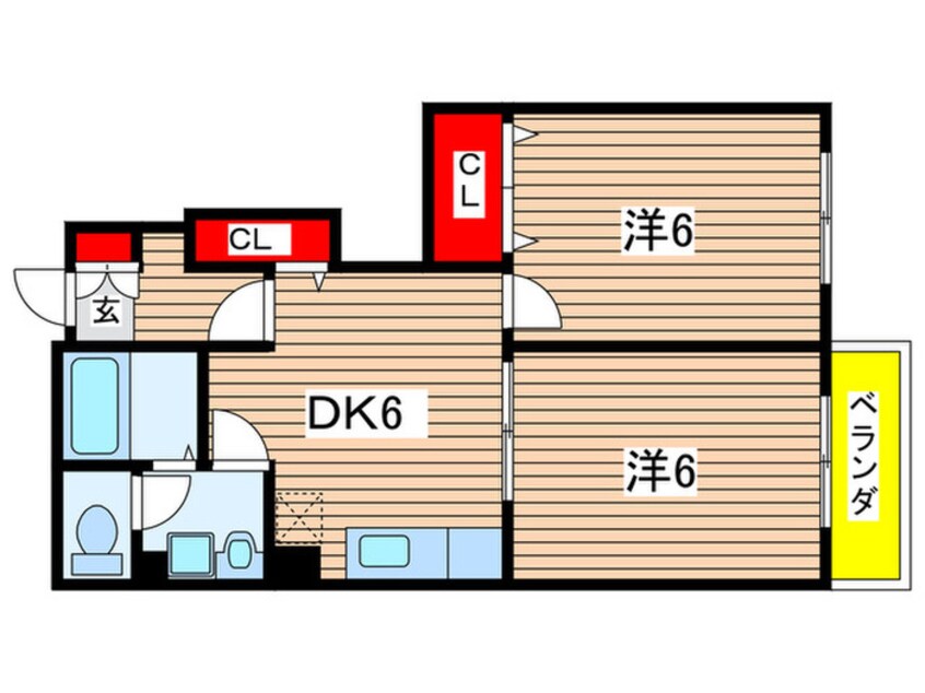 間取図 フィオ－レ・Ｉ