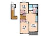 フィオ－レ・Ｉ 2LDKの間取り