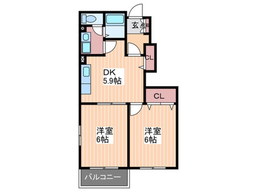 間取図 マ－ヴェラスＡ