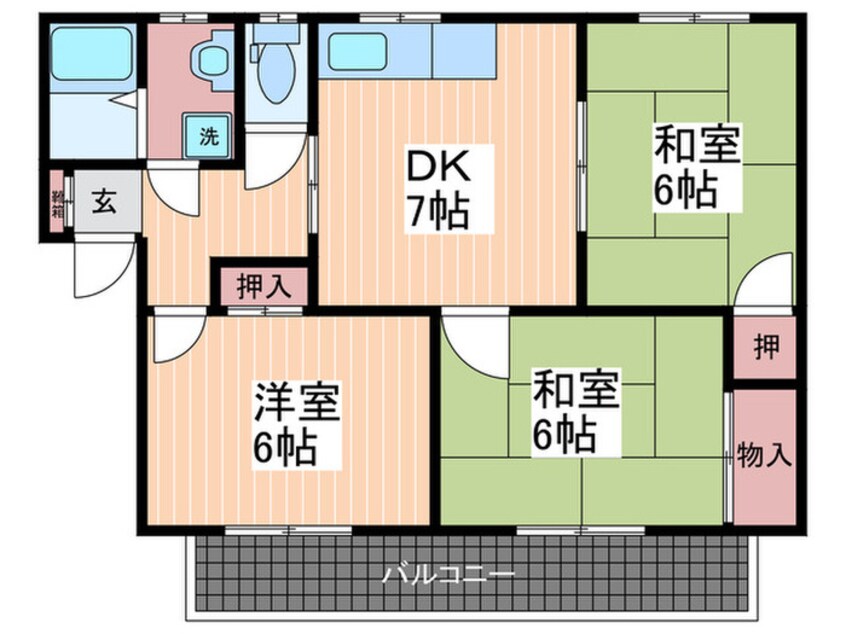 間取図 ルミエ－ル石堂