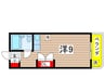 メゾンド長束第8山田木材ビル 1Rの間取り