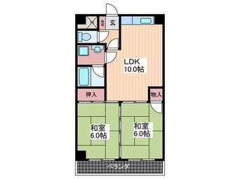 間取図 日宝ポニクレール府中