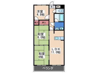 間取図 日宝ポニクレール府中