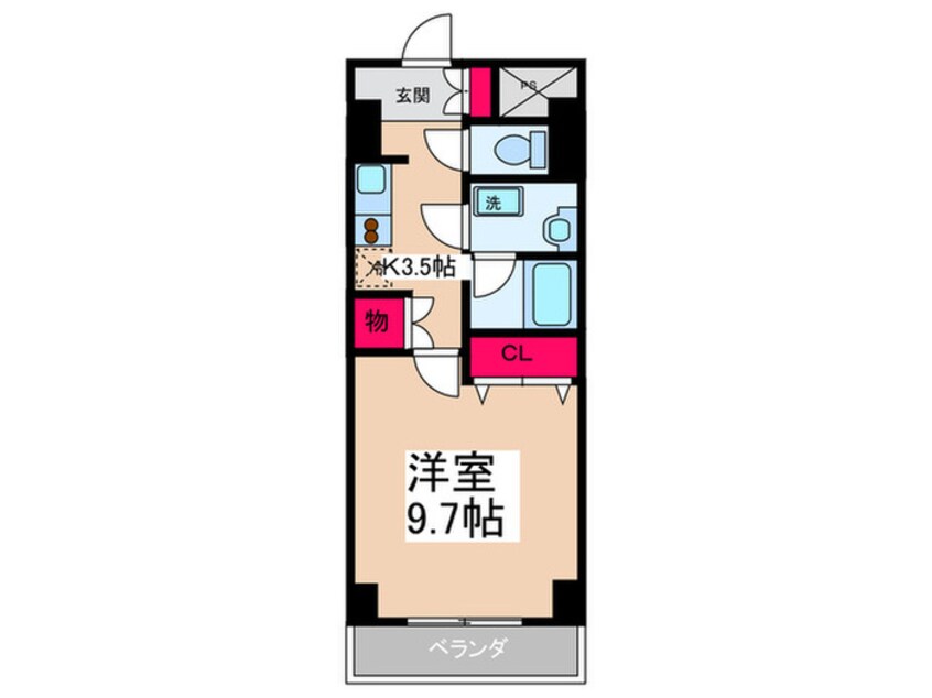 間取図 Ｔ1－フラット