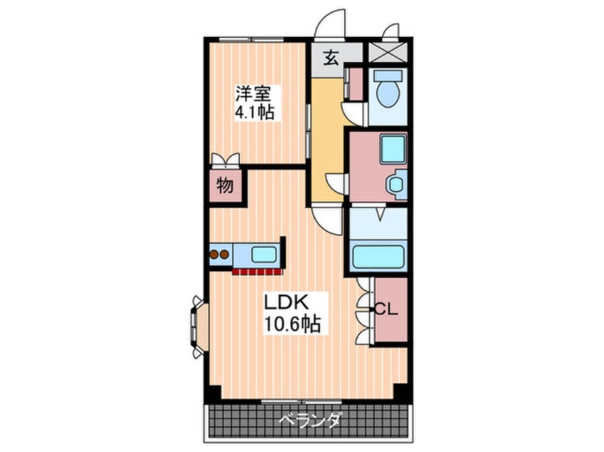 間取図 メルヴェ－ユ