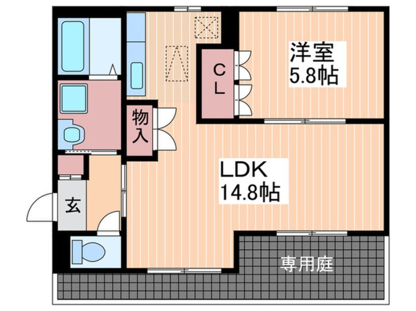 間取図 ベルジュシュシュ