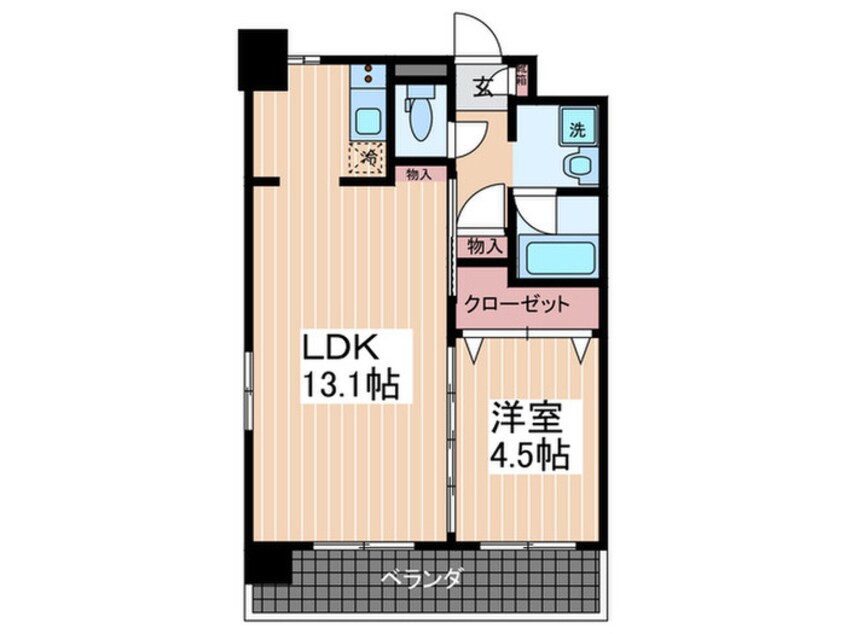 間取図 第５イワヒロビル