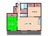 コスモピア舟入本町 2LDKの間取り