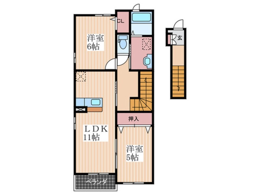 間取図 ＬＵＰＩＮＡＳ