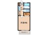 若草コ－ポ山縣 1Kの間取り