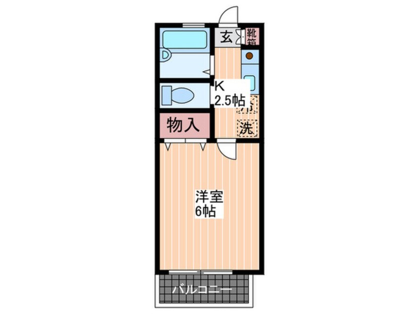 間取図 若草コ－ポ山縣