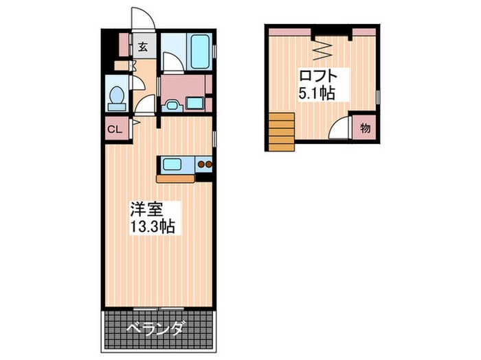 間取り図 ダブルス可部南