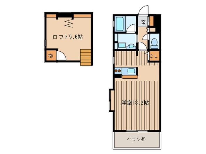 間取り図 ダブルス可部南