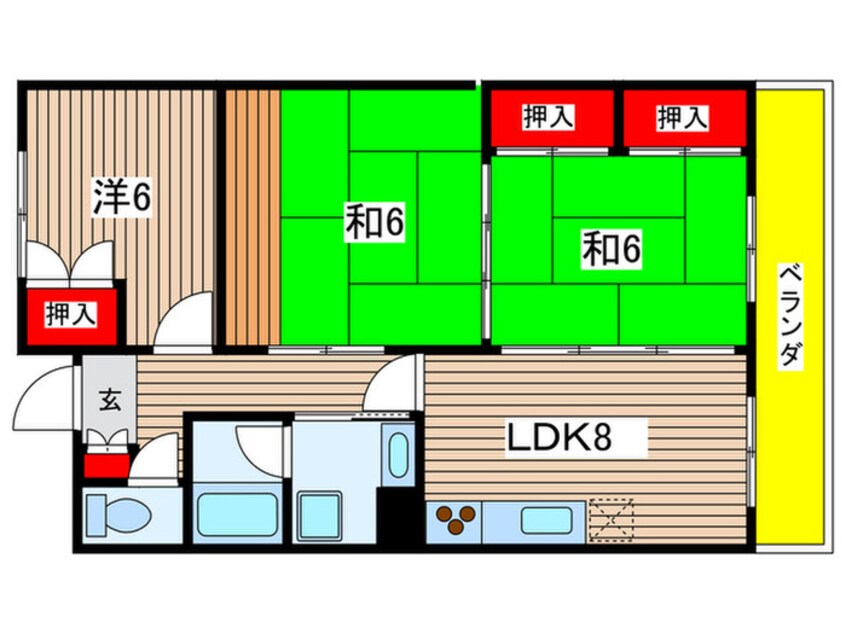 間取図 プラザＭＡＣ