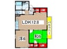 セジュール中相田Ⅱ棟 2LDKの間取り