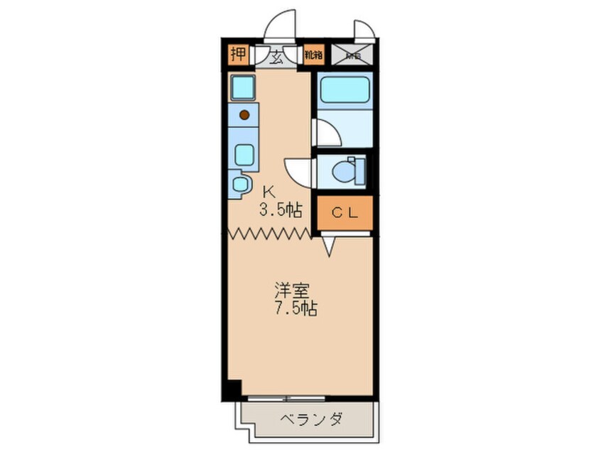 間取図 ラポール小町