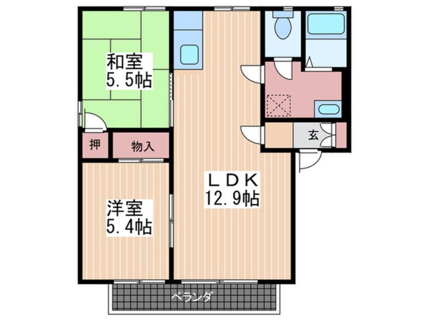 間取図 メゾン・ア・アンネタージュ