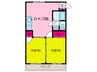 コーポ乗松 2LDKの間取り