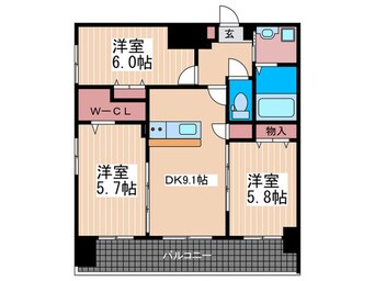 間取図 サムティレジデンス平和大通り